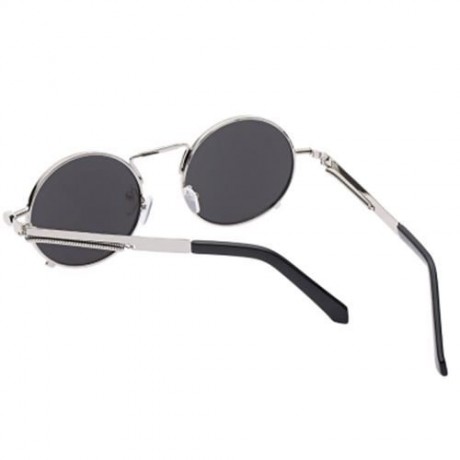 STYLISH COLORED COATING LADIES EYEWEAR ROUND FRAME PUNK FROG SUNGLASSES (#2)