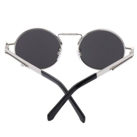 STYLISH COLORED COATING LADIES EYEWEAR ROUND FRAME PUNK FROG SUNGLASSES (#2)