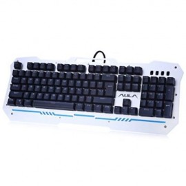 AULA F2009 LED BACKLIT PROFESSIONAL BLUE AXIS MECHANICAL GAMING KEYBOARD (BLACK)