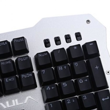 AULA F2009 LED BACKLIT PROFESSIONAL BLUE AXIS MECHANICAL GAMING KEYBOARD (BLACK)