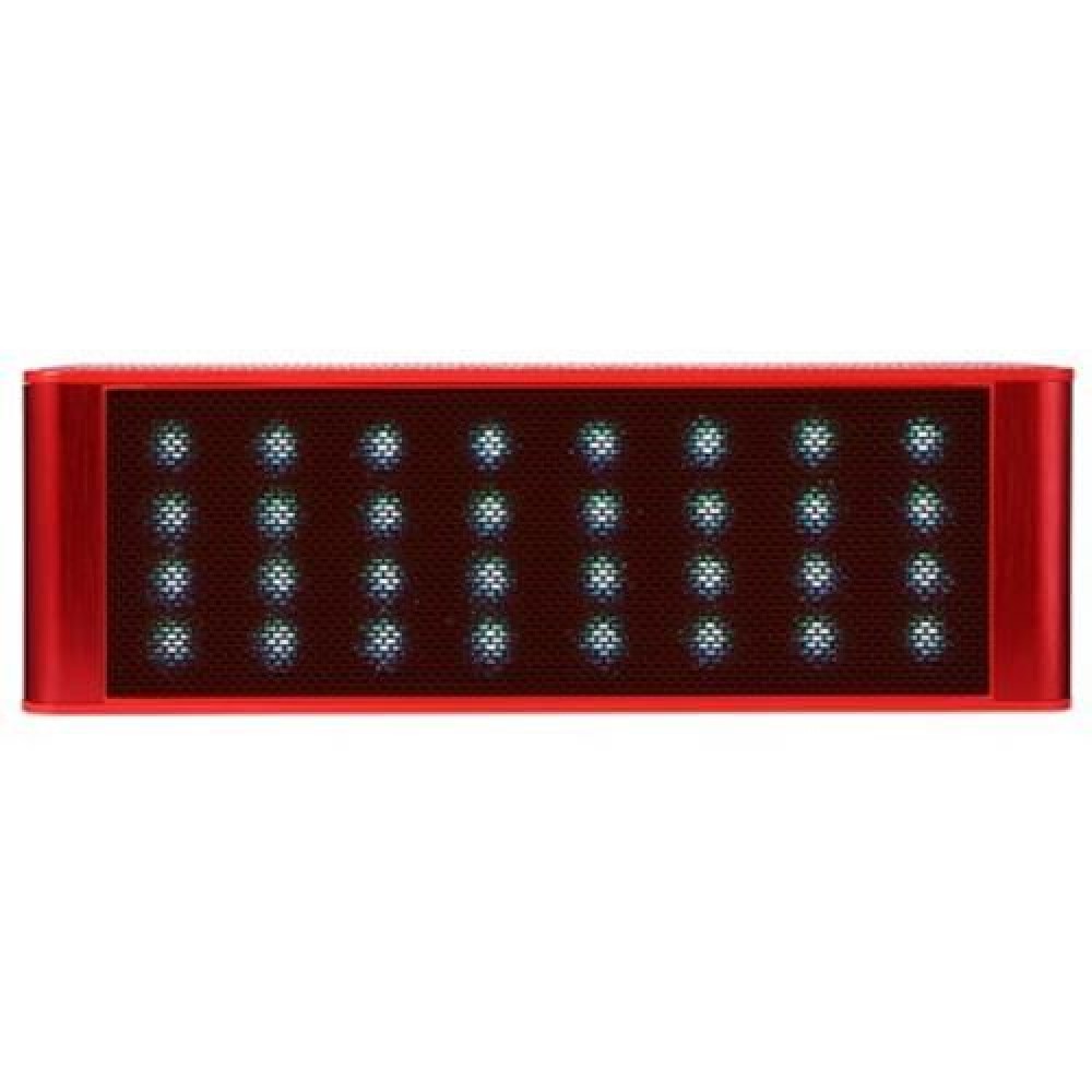 JY - 28A BLUETOOTH WIRELESS COLORFUL LED SPEAKER WITH MICROPHONE (RED)