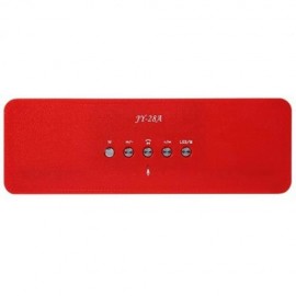 JY - 28A BLUETOOTH WIRELESS COLORFUL LED SPEAKER WITH MICROPHONE (RED)