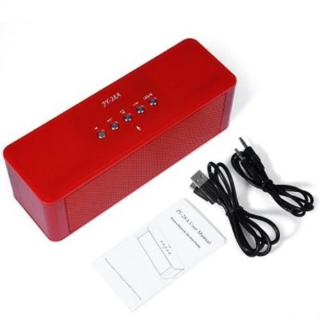 JY - 28A BLUETOOTH WIRELESS COLORFUL LED SPEAKER WITH MICROPHONE (RED)