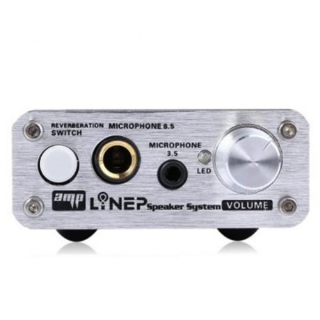 A907 ULTRA COMPACT 2 CHANNEL PC MICROPHONE SOUND AMPLIFIER WITH 3.5MM / 6.5MM AUDIO SLOT (