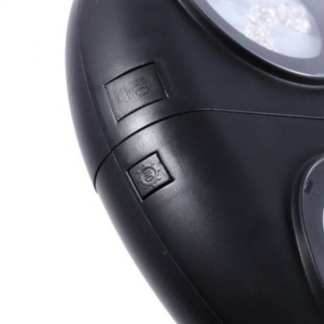 24 LEDS ADJUSTABLE OUTDOOR PATIO UMBRELLA POLE LIGHT (BLACK)