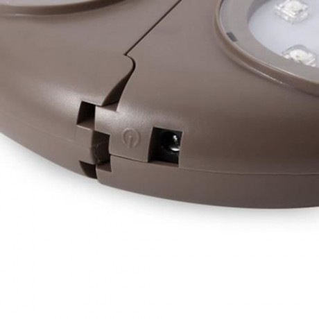 24 LEDS ADJUSTABLE OUTDOOR PATIO UMBRELLA POLE LIGHT (M COFFEE)