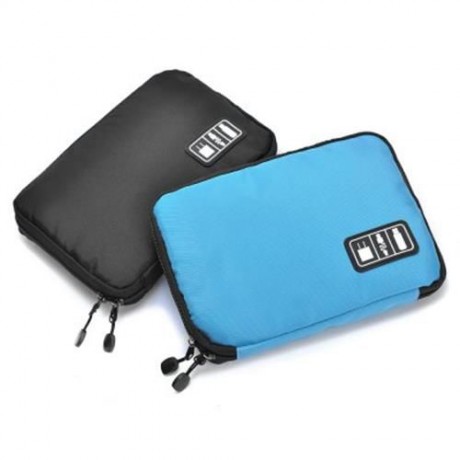 SIMPLE STYLE NYLON WATERPROOF CARRY PROTECTIVE POUCH CASE BAG FOR DATA CABLE U DISK EARPHO