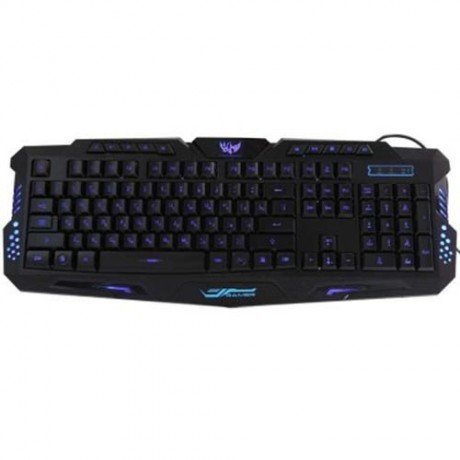 M - 200 BILINGUAL RUSSIAN / ENGLISH THREE BACKLIGHT COLORS USB WIRED GAMING KEYBOARD WITH 