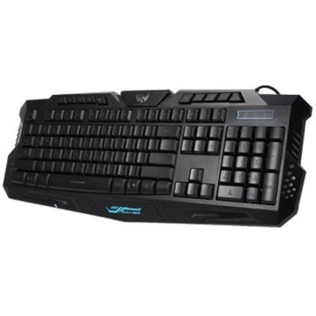 M - 200 BILINGUAL RUSSIAN / ENGLISH THREE BACKLIGHT COLORS USB WIRED GAMING KEYBOARD WITH 