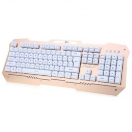 AULA 104 KEYS 7-COLOR LED BACKLIGHT WIRED GAMING KEYBOARD (GOLDEN)