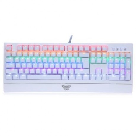 AULA 104-KEY LED BACKLIT MECHANICAL GAMING KEYBOARD (WHITE)