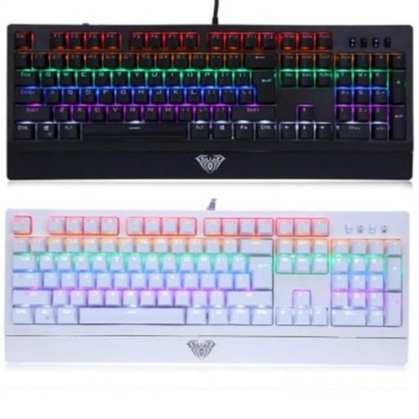AULA 104-KEY LED BACKLIT MECHANICAL GAMING KEYBOARD (WHITE)