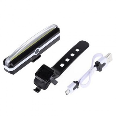 WATERPROOF USB RECHARGEABLE LED BIKE TAIL LIGHT BRIGHT 100 LUMENS (BLACK)