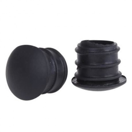 2PCS BIKE SOFT LEATHER HANDMADE HANDLEBAR GRIP BICYCLE ACCESSORIES (BLACK)