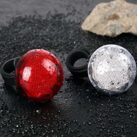 SUPER BRIGHT BICYCLE BIKE 5 LEDS REAR TAIL LIGHT FLASH WARNING LAMP (WHITE)