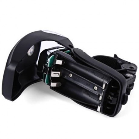 SUPER BRIGHT WATER RESISTANT 5 LEDS 3 MODES CYCLING BIKE FRONT LIGHT LAMP (BLACK)