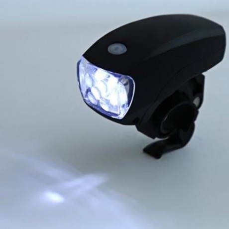 SUPER BRIGHT WATER RESISTANT 5 LEDS 3 MODES CYCLING BIKE FRONT LIGHT LAMP (BLACK)