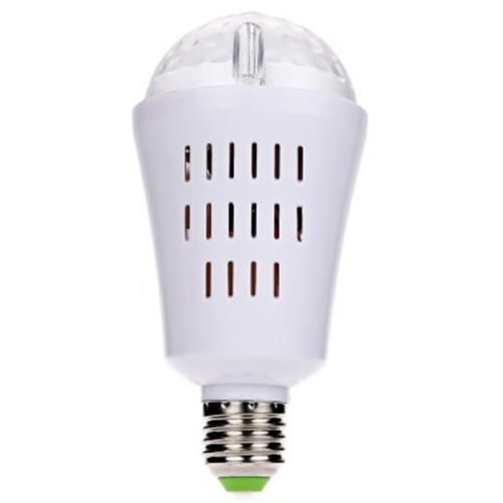 E27 3W RGB LED AUTO ROTATING BULB PARTY LIGHT PROJECTOR LIGHTING (RGB COLOR)
