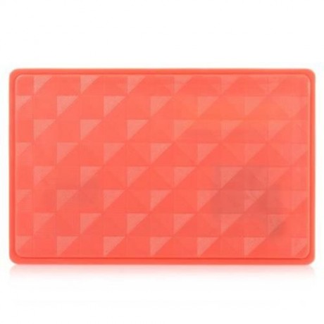1PC MINI SLIM CREDIT CARD PATTERN SOLAR POWER POCKET CALCULATOR (PINK)