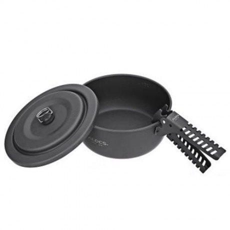 ALOCS CW - C05 PORTABLE 2 - 4 PERSON 10PCS CAMPING COOK SET FOR OUTDOOR HIKING PICNIC (BLA