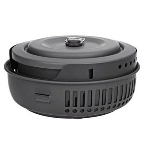 ALOCS CW - C05 PORTABLE 2 - 4 PERSON 10PCS CAMPING COOK SET FOR OUTDOOR HIKING PICNIC (BLA