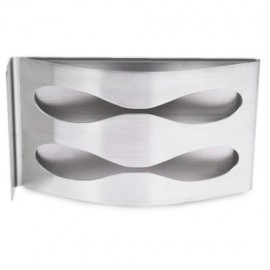 STAINLESS STEEL TOOTHBRUSH RAZOR HOLDER 2 HOLES SELF-ADHESIVE BATHROOM ACCESSORIES ORGANIZ