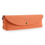 PORTABLE SIMPLE LONG PATTERN CUTE PEN BAG (ORANGE)