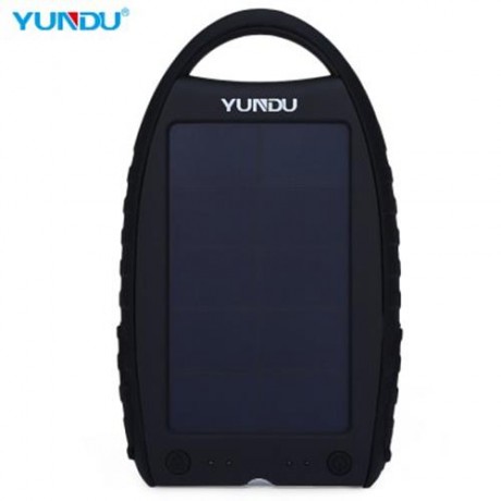 YUNDU YD - T018 7000MAH SOLAR POWER BANK WATERPROOF SHOCKPROOF ANTI-DUST PORTABLE CHARGER 