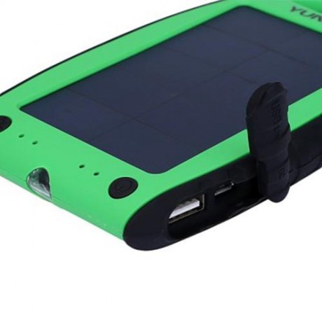 YUNDU YD - T018 7000MAH SOLAR POWER BANK WATERPROOF SHOCKPROOF ANTI-DUST PORTABLE CHARGER 
