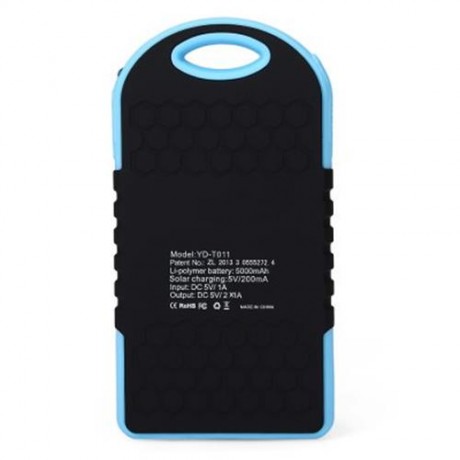 YUNDU YD - T016 SOLAR POWER BANK WATERPROOF SHOCKPROOF ANTI-DUST 12000MAH CHARGING WITH DO