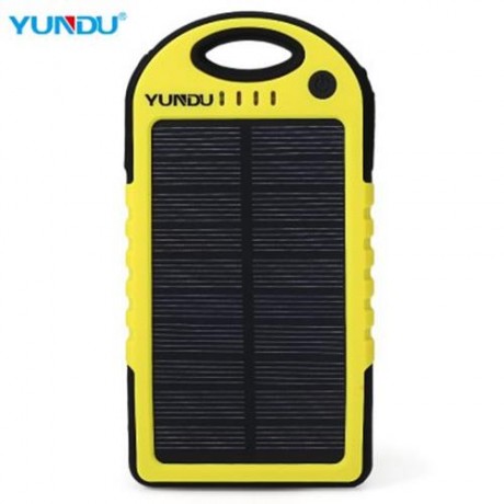 YUNDU  YD - T011 5000MAH SOLAR POWER BANK WATERPROOF SHOCKPROOF ANTI-DUST PORTABLE CHARGIN