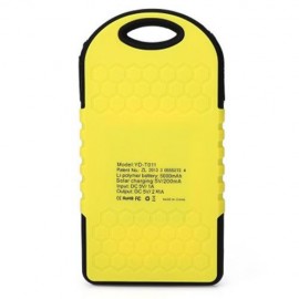 YUNDU  YD - T011 5000MAH SOLAR POWER BANK WATERPROOF SHOCKPROOF ANTI-DUST PORTABLE CHARGIN