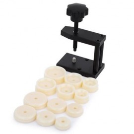 REVOLVING WATCH BACK COVER PRESSER CLOSER 12 DIES KIT REPAIR TOOL (BLACK)