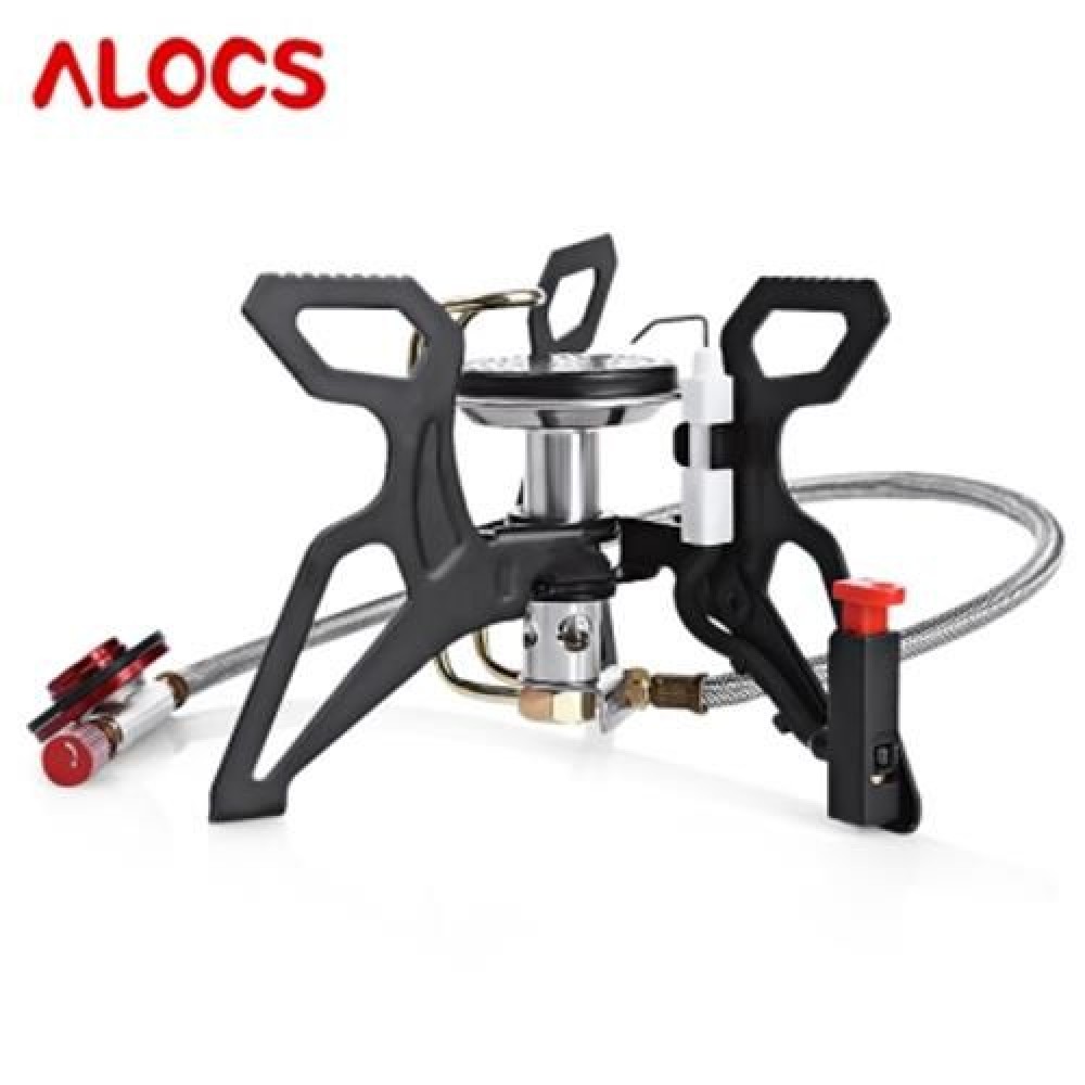 ALOCS CS - G22 DURABLE GAS FURNACE STOVE OUTDOOR CAMPING TOOLS (BLACK)