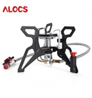 ALOCS CS - G22 DURABLE GAS FURNACE STOVE OUTDOOR CAMPING TOOLS (BLACK)
