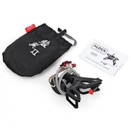 ALOCS CS - G22 DURABLE GAS FURNACE STOVE OUTDOOR CAMPING TOOLS (BLACK)