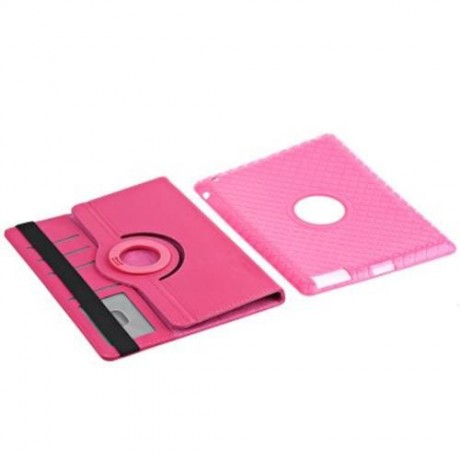 360 DEGREES ROTATING STAND PU LEATHER TPU BACK COVER CASE PROTECTIVE FLIP FOLIO DETACHABLE