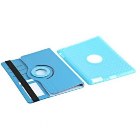 360 DEGREES ROTATING STAND PU LEATHER TPU BACK COVER CASE PROTECTIVE FLIP FOLIO DETACHABLE