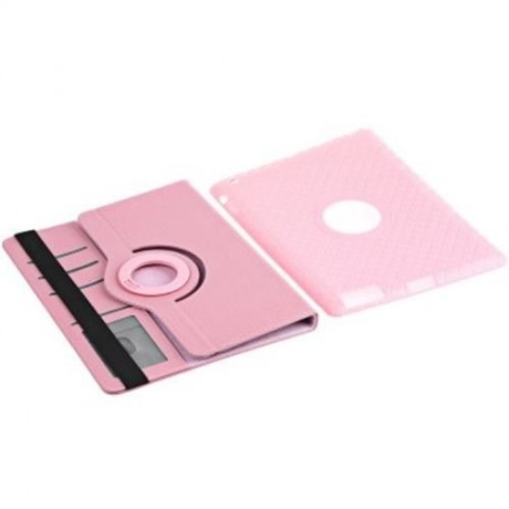 360 DEGREES ROTATING STAND PU LEATHER TPU BACK COVER CASE PROTECTIVE FLIP FOLIO DETACHABLE