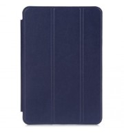 PU LEATHER SMART ULTRA THIN STAND COVER PC BACK CASE FOR IPAD MINI 4 (DEEP BLUE)