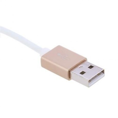 TOTU GLORY SERIES USB CABLE SHINE VERSION BLN CONTROL 1.2M FOR APPLE (GOLDEN)