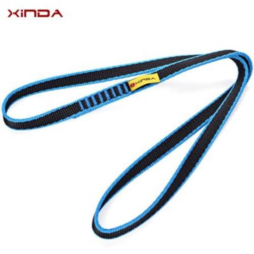 XINDA 80CM NYLON SLING BEARING STRAP FLAT BELT LOAD-BEARING BANDLET FOR ROCK CLIMBING (BLU XINDA 80CM NYLON SLING BEARING STRAP FLAT BELT LOAD-BEARING BANDLET FOR ROCK CLIMBING (BLU