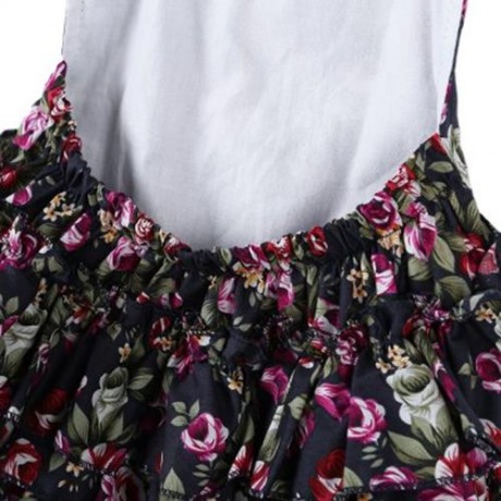 SWEET RUFFLED FLOWER BABIES BACKLESS ROMPERS WITH HEADBAND (PURPLISH BLUE)