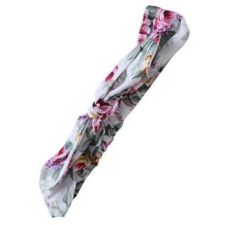 SWEET RUFFLED FLOWER BABIES BACKLESS ROMPERS WITH HEADBAND (WHITE)