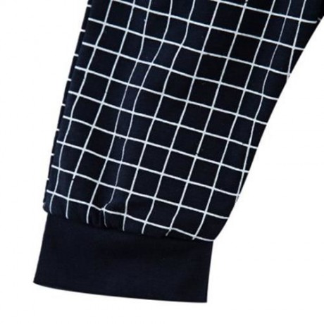 2PCS LATTICE PATTERN LOVELY CHILDREN SHORT SLEEVE T-SHIRT PANTS SUITS (CADETBLUE)