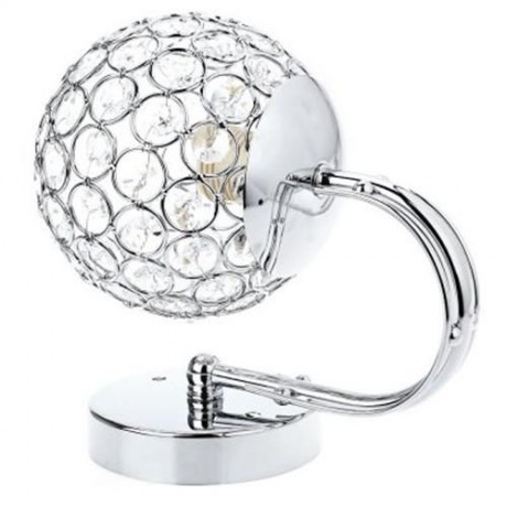 MODERN STYLE BEDSIDE E27 LED WALL LIGHTS BEDROOM LAMP (SILVER)