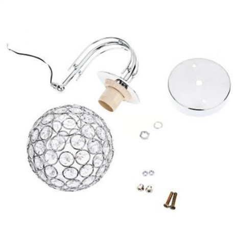 MODERN STYLE BEDSIDE E27 LED WALL LIGHTS BEDROOM LAMP (SILVER)