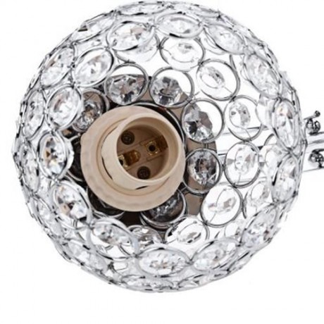 MODERN STYLE BEDSIDE E27 LED WALL LIGHTS BEDROOM LAMP (SILVER)