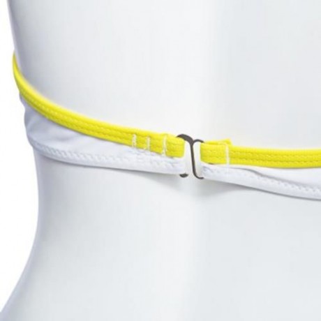 SEXY LADIES FLORAL TANKINIS PUSH-UP PADDED BRA BIKINI SET SWIMSUIT (WHITE AND YELLOW)