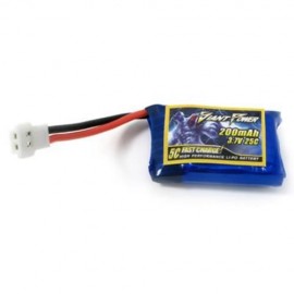 GIANT POWER 3.7V / 1S 25C 200MAH MINI LI-PO BATTERY FOR HISKY FBL80 6CH RC MODEL (COLORFUL
